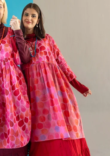 Webkleid „Paris“ aus Bio-Baumwolle - hibiskus