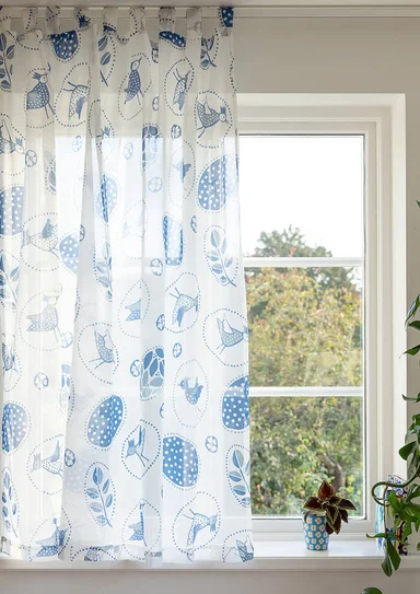 “Nest” organic cotton short curtain