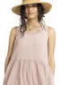 Robe "Stripe" en tissu de coton biologique (figue XL)