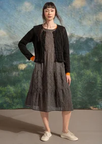 Strickjacke „Raya“ aus Bio-Baumwolle - schwarz