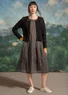 Strickjacke „Raya“ aus Bio-Baumwolle (schwarz L)
