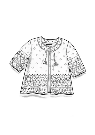 Vest "Noon" van wol/lyocell - donkerpioen