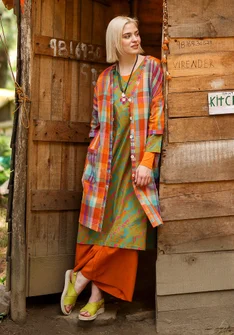 Kangasmekko "Indra” ekopuuvillaa - tumma pioni