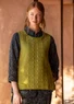 Stepp-Pullunder „Noor“ aus Bio-Baumwolle (olive L/XL)