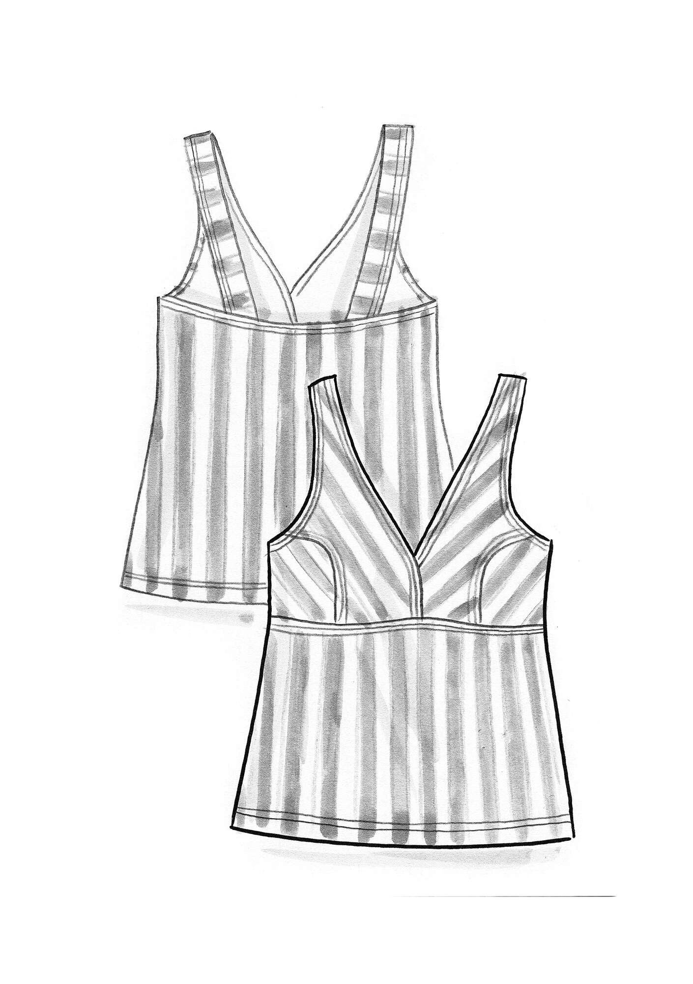 ★WAIKEI★ Cloud illustration lace sleeveless navy YKBD02TS1 Sleeveless V-Neck Belted Jumpsuit | New York & Company