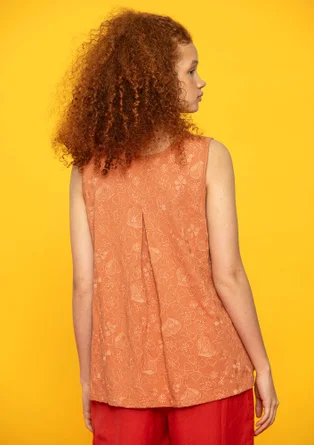“Eva” organic cotton jersey tank top - peach