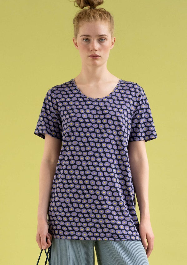 Jerseyshirt Billie dark indigo/patterned