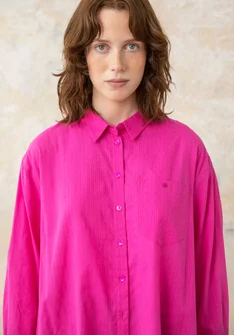 Woven shirt in organic cotton - hibiskus