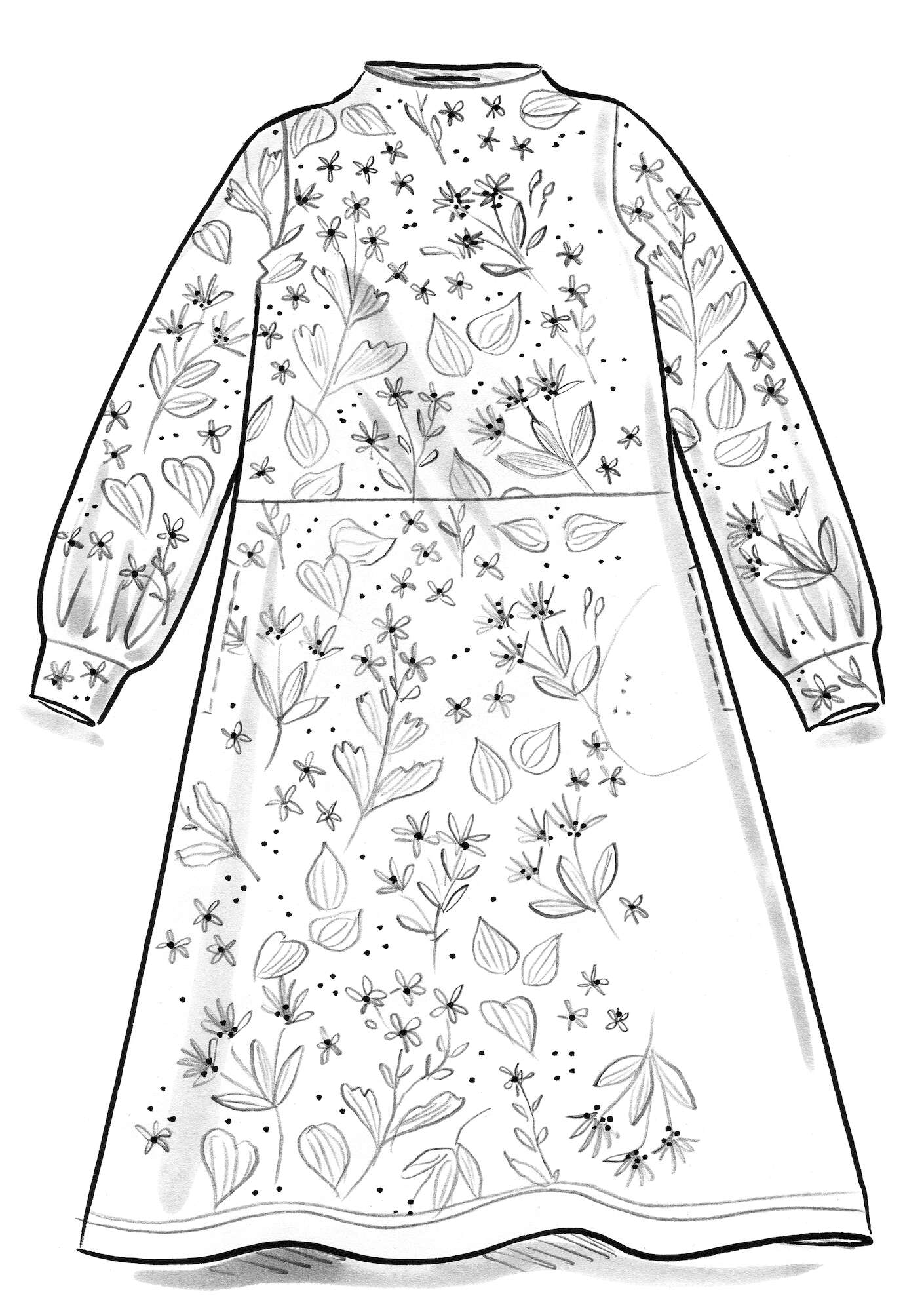 Tricot jurk  Bloom  van lyocell/elastaan