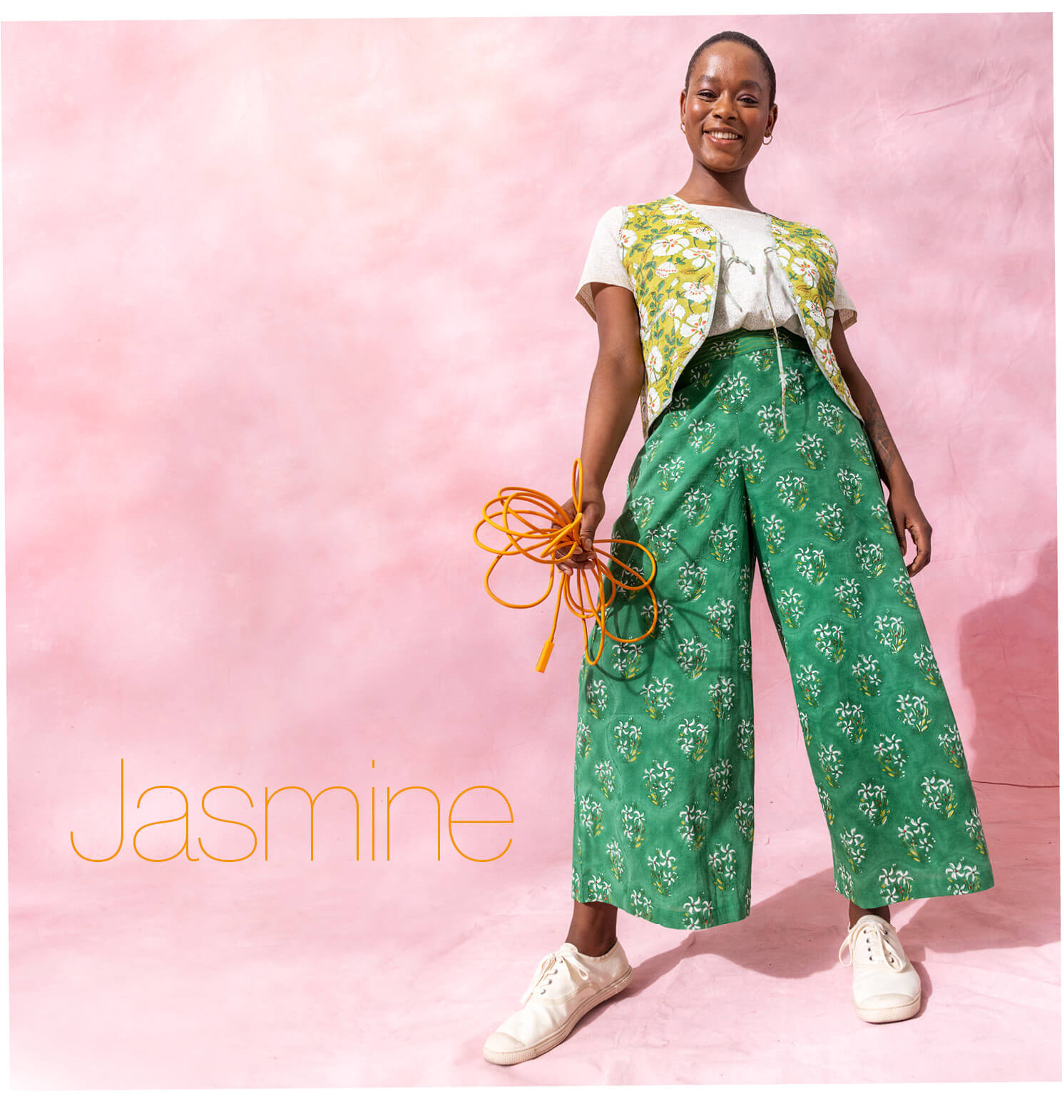 “Jasmine” woven organic cotton trousers