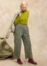 Pantalon tissé "Willow" en coton biologique (indigo vert L)