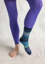 Einfarbige Leggings aus Recycling-Polyamid - amethyst