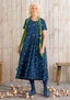 “Vanja” organic cotton dress midnight blue/patterned thumbnail