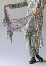 Sjal "Desert" i ekologisk bomull - askgrå