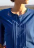Webkleid „Anglaise“ aus Bio-Baumwolle (porzellanblau L)