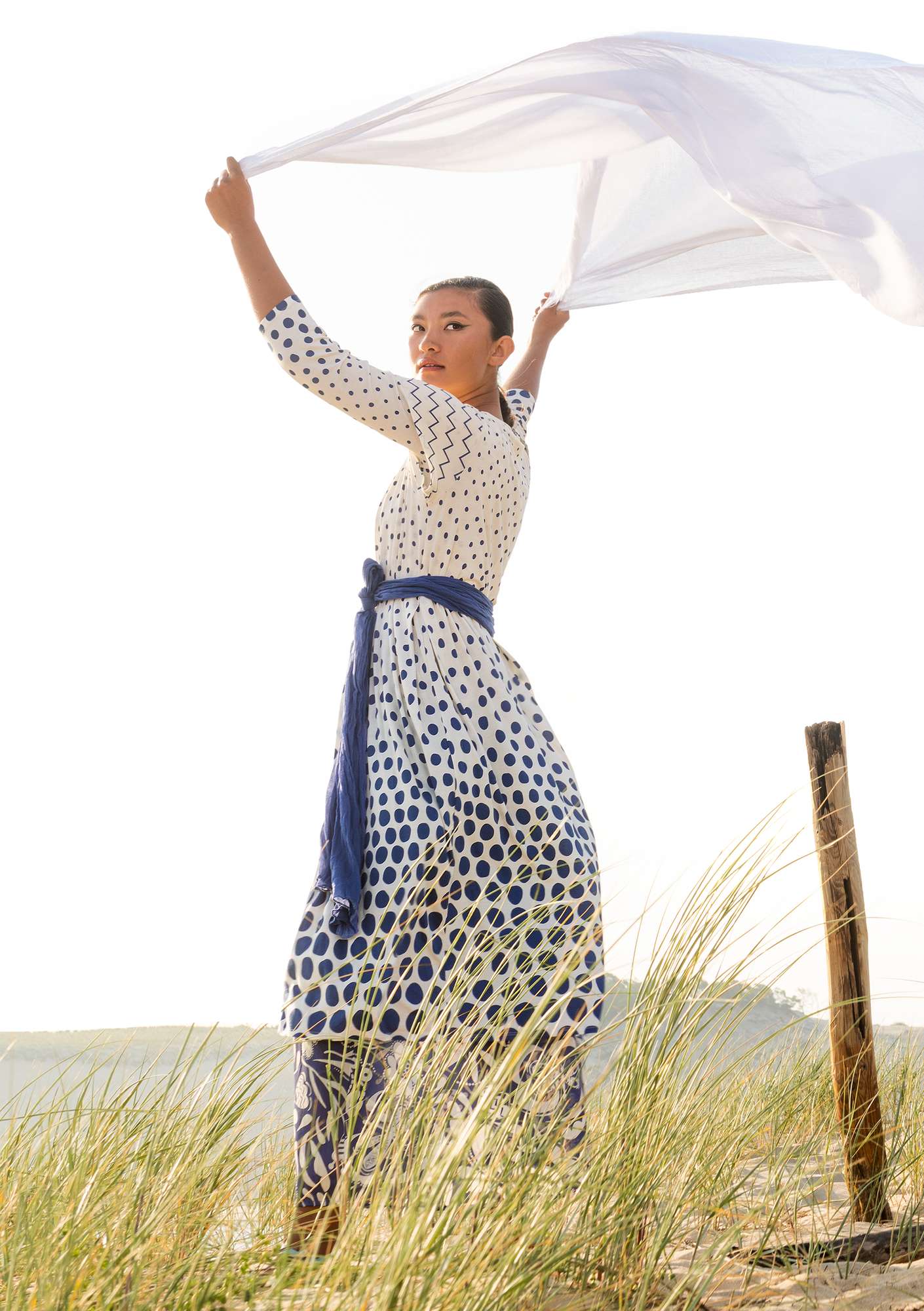 Kleid „Raster“ aus Micromodal/Elasthan mitternachtsblau thumbnail