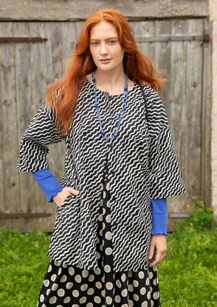 “Krusa” blouse in organic cotton - black