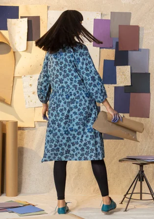 “Petunia” woven organic cotton dress - light blue