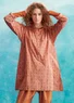 Tunique "Indra" en coton biologique tissé (rouge garance S)