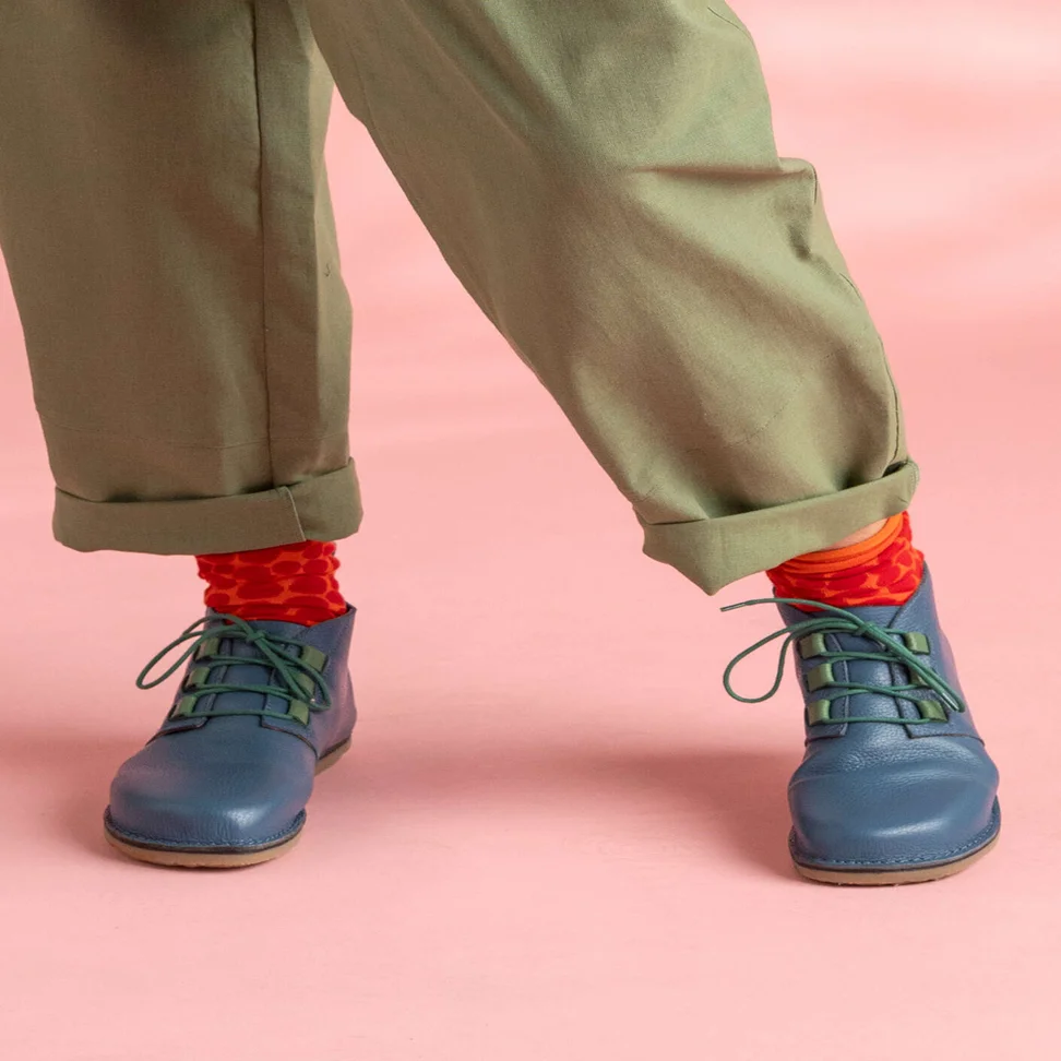 Nappa boots - light indigo