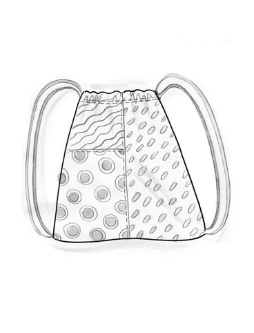 “Singö” organic cotton/modal jersey cinch bag - koppar