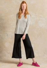 Jersey pants in lyocell/spandex - black