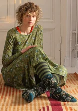 “Nome” terry socks in wool/spandex - dark jade