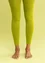 Ensfarvede leggings i genanvendt polyamid (asparges S/M)