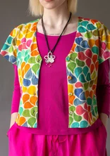 “Petite” organic cotton jersey top - multicoloured
