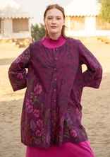 “Tahiti” woven organic cotton tunic - grape