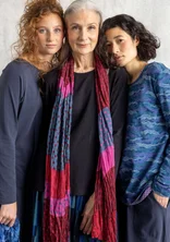 “Kelly” shawl in organic cotton - aubergine