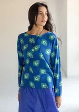 “Calla” top in organic cotton/modal - porcelain blue