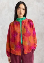 “Fizz” blouse in linen/modal - gneiss