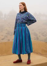 Woven “Akira” skirt in organic cotton - light indigo