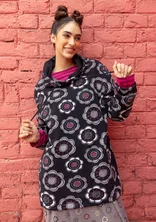 “Soho” jersey hoodie in organic cotton - black