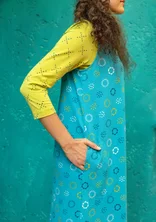 “Sparkle” jersey dress in organic cotton - turquoise