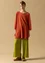 Knit tunic in linen/recycled linen (brick M)
