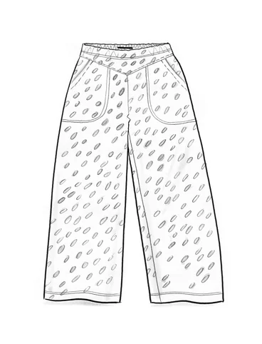 “Arholma” jersey pants in organic cotton/modal - aquagrn