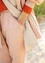 Geweven broek "Dunes" van biologisch katoen/linnen (dof roze XL)