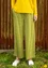 “Arholma” organic cotton/modal jersey trousers (asparagus M)