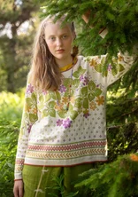 “Blåsippa” sweater in organic/recycled cotton - mandelmjlk