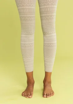 ��“Elsie” jacquard leggings made from recycled polyamide - ljusgr