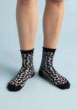 “Grace” socks in organic cotton - black
