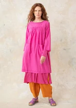 Woven dress in organic cotton - hibiskus