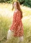 Tricot jurk "Star" van biologisch katoen (pompoen S)