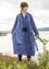Vevd kjole «Ottilia» i økologisk bomull (blåklokke XS)