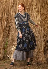 “Rosamunda” woven dress in cotton - svart