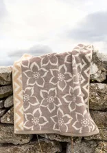 Håndklæde "Stars" i økologisk bomuld - kalksten