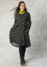 “Amandine” jersey dress in organic cotton/modal - black
