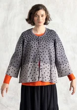 Strickjacke „Siv“ aus Recycling-/Bio-Baumwolle - schwarz